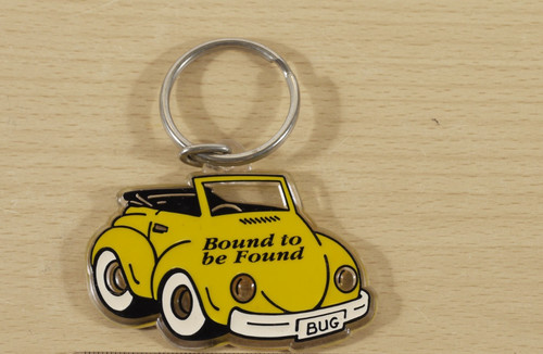 Vintage beetle car keyring - beetle,