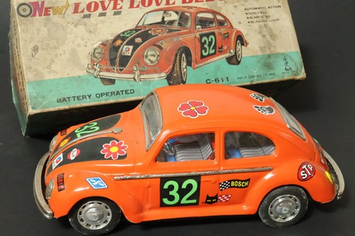 Vintage taiyo beetle tin - vw,