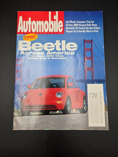 Automobile magazine april - magazine, 1998