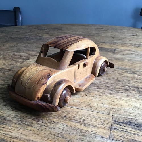 Wooden vintage volkswagen - vintage,