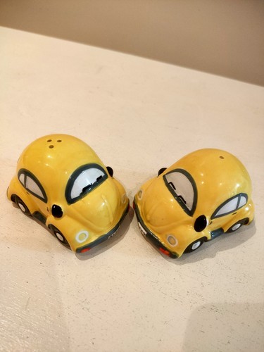 Vintage yellow beetle bug - vw,