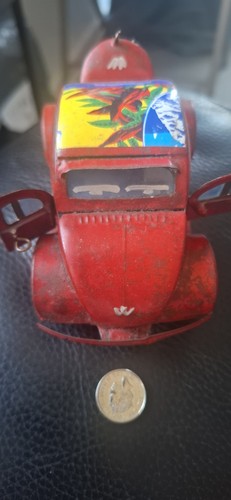 Vintage red volkwagen beetle - red,